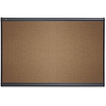 Quartet Bulletin Board, 3'x2', Graphite Frame QRTB243G